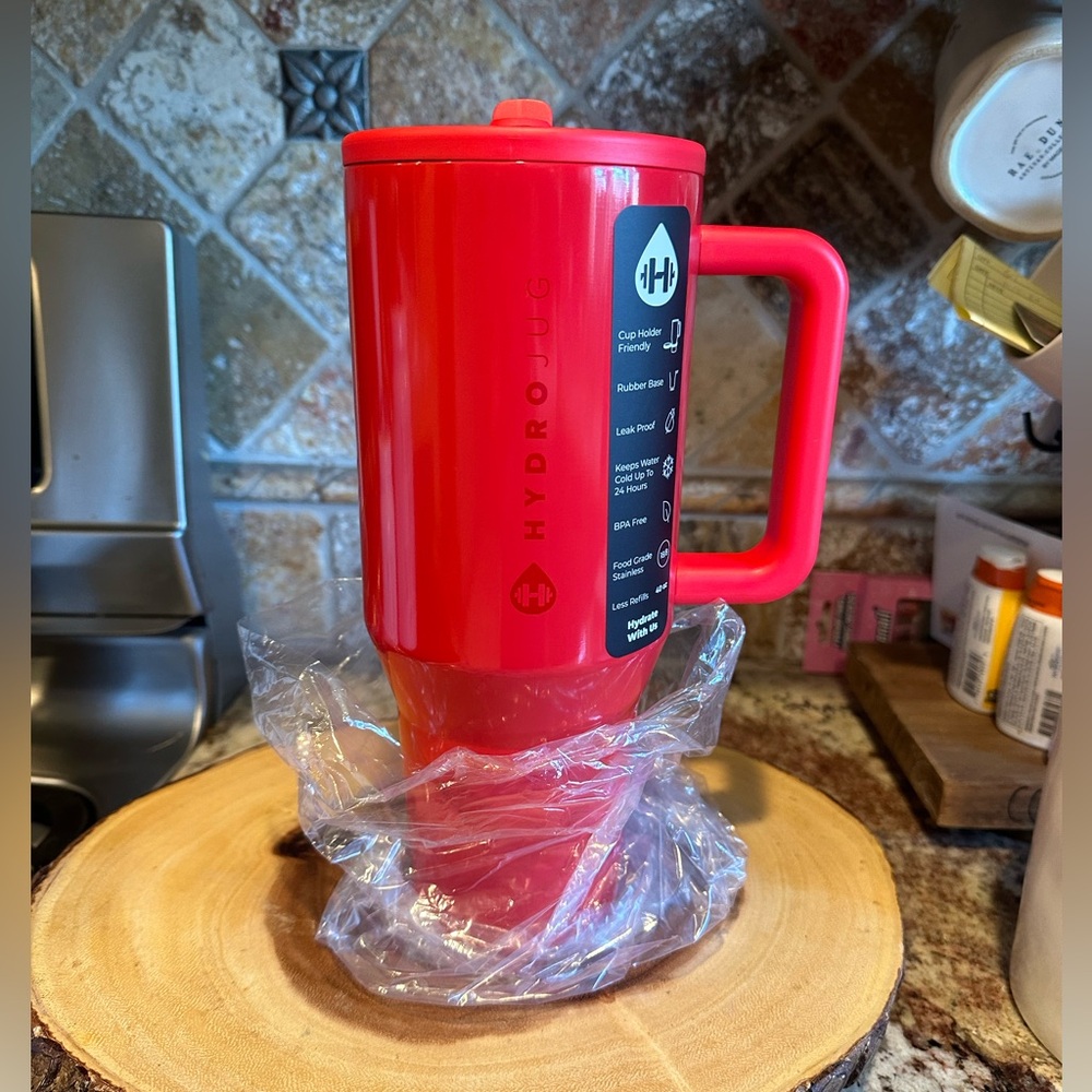 Hydrojug 40oz Red Shine